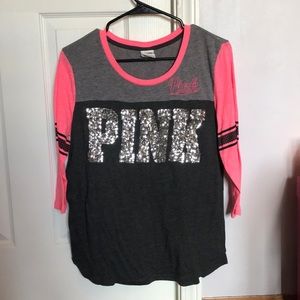 Cute shirt from Pink, bold letting is sparkly.